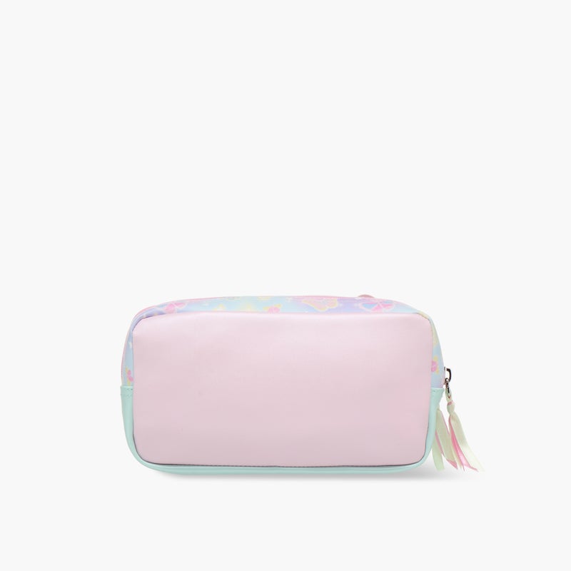 Minmie My Butterfly - Pencil Case-1 Cmprt.-Printed-Rectangle (Pvc) Pastel Pink \ 22x7x12 - Image 3